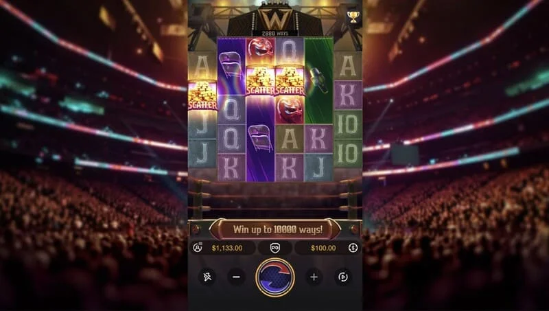 Reel Royale Showdown - τέσσερα Scatter, ενεργοποιώντας τον γύρο μπόνους